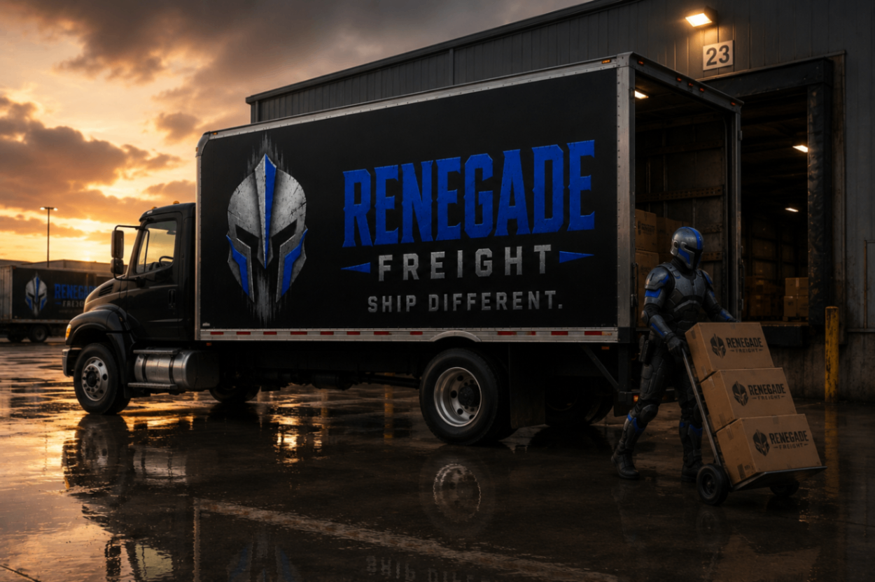 Renegade Freight truck and driver
